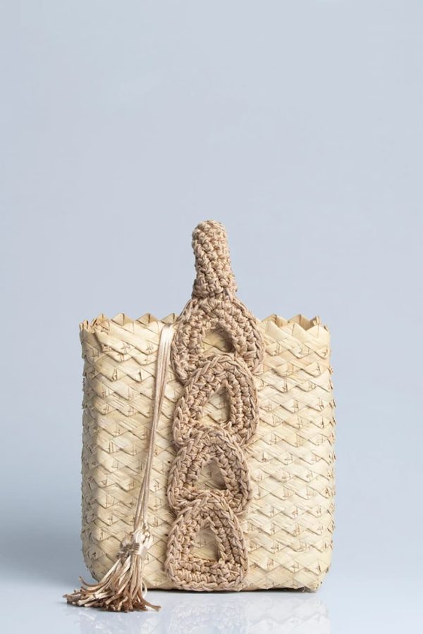 Catarina Mina Petit Tiê Bag Natural Light Gold