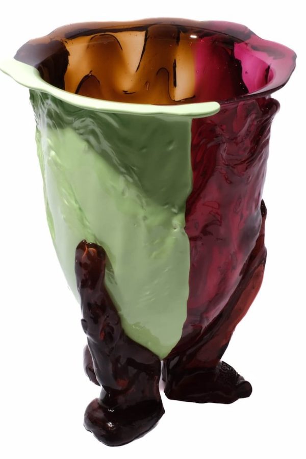 Corsi Amazonia Vase Mint, Brown, Fuchsia, Pink