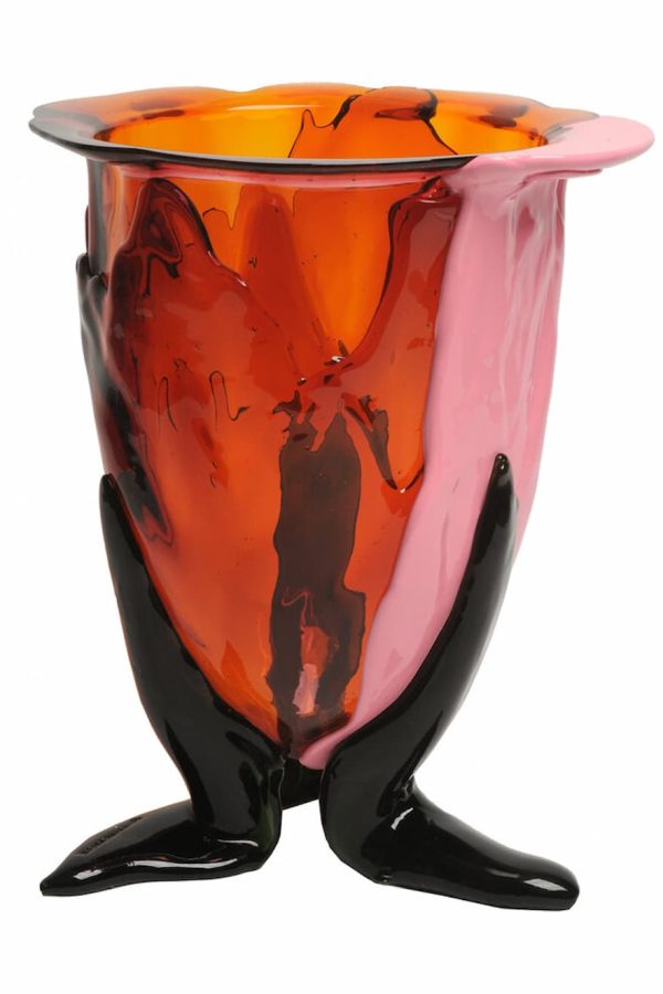Corsi Amazonia Vase Orange, Fuchsia, Pastel Pink, Bottle Green