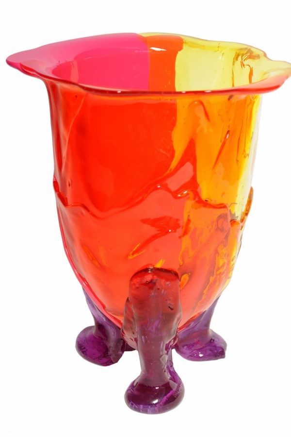 Corsi Amazonia Vase Yellow, Orange, Fuchsia, Lilac
