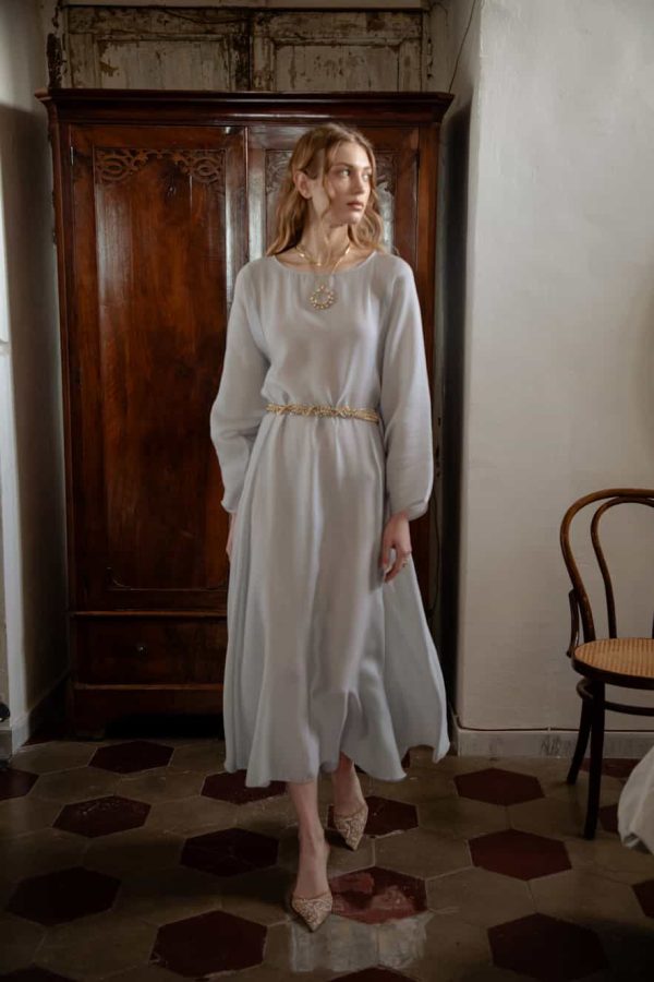 Nidodileda Cielo Dress Light Blue Grev