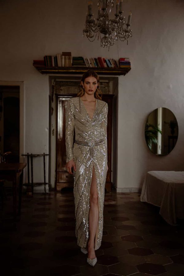 Nidodileda Maxi Dress with Sequins Bliss