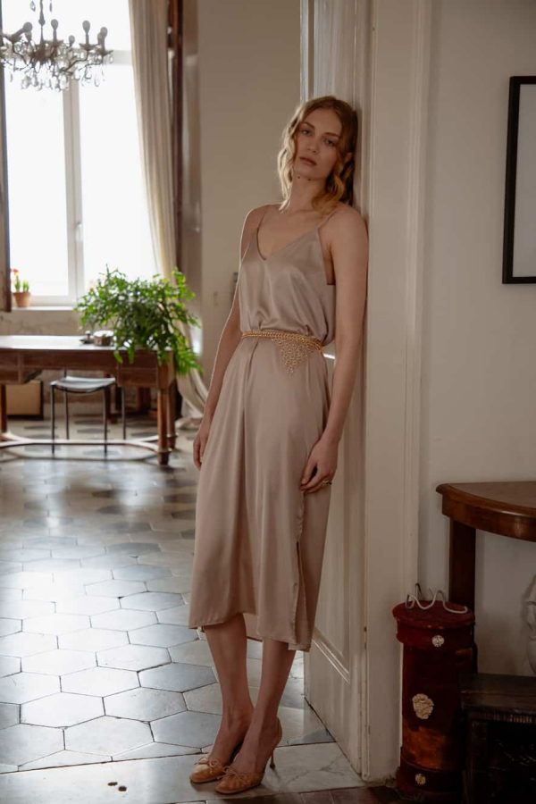 Nidodileda Fresh Satin Dress Puro