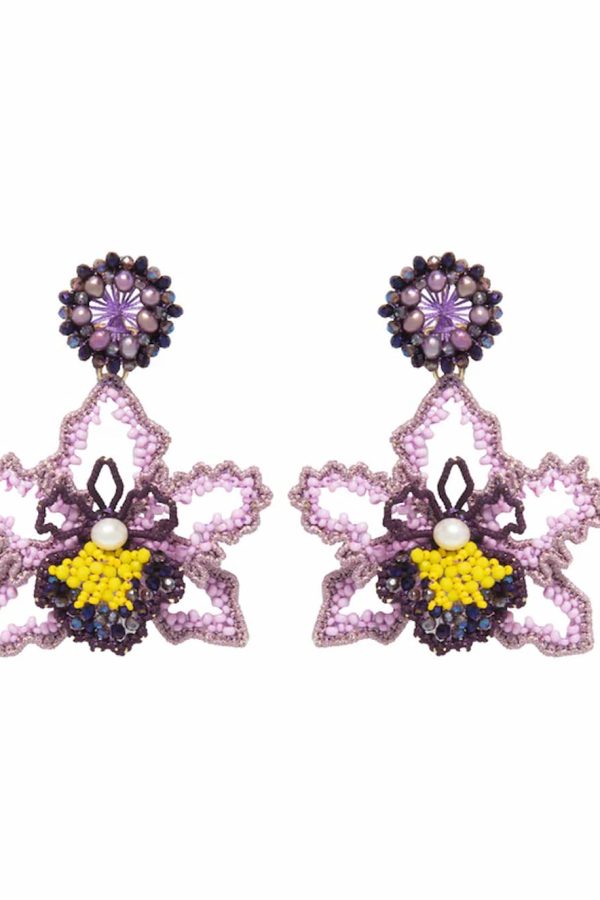 Aimer Gil Earrings Cattleya lavander