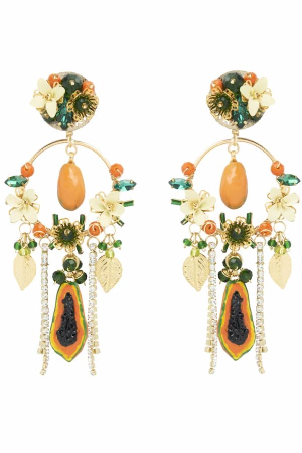 Aimer Gil Earrings Papayas Garden
