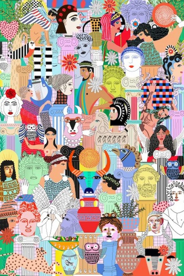 Antonia Iroidou Cart Postal Multi Mythology