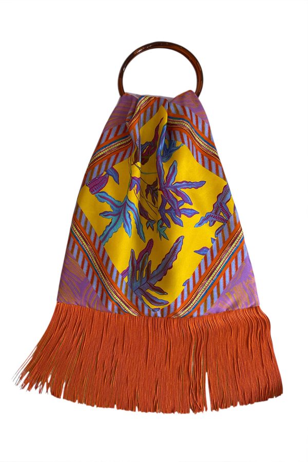 Eleni Malami Large Silk Bag Yellow