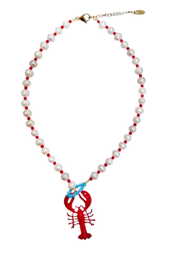 Ifigenia Loukou Necklace Lobster with Pearls