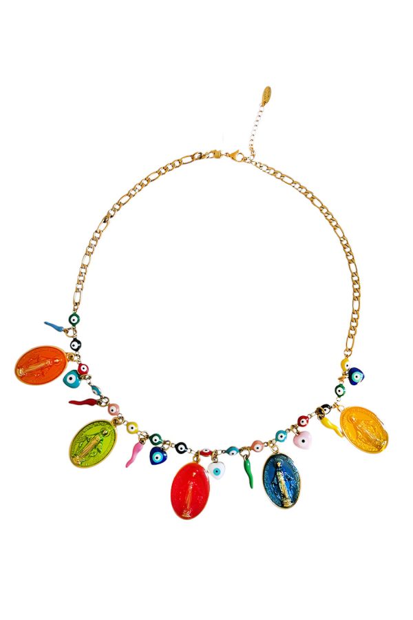 Ifigenia Loukou Necklace Madonna and Charms