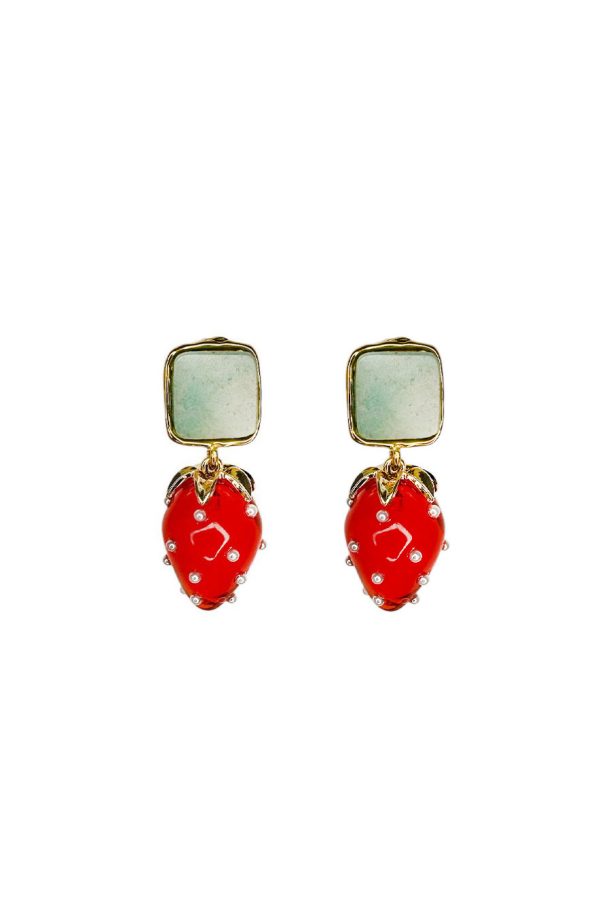 Ifigenia Loukou Strawberry Red Earrings
