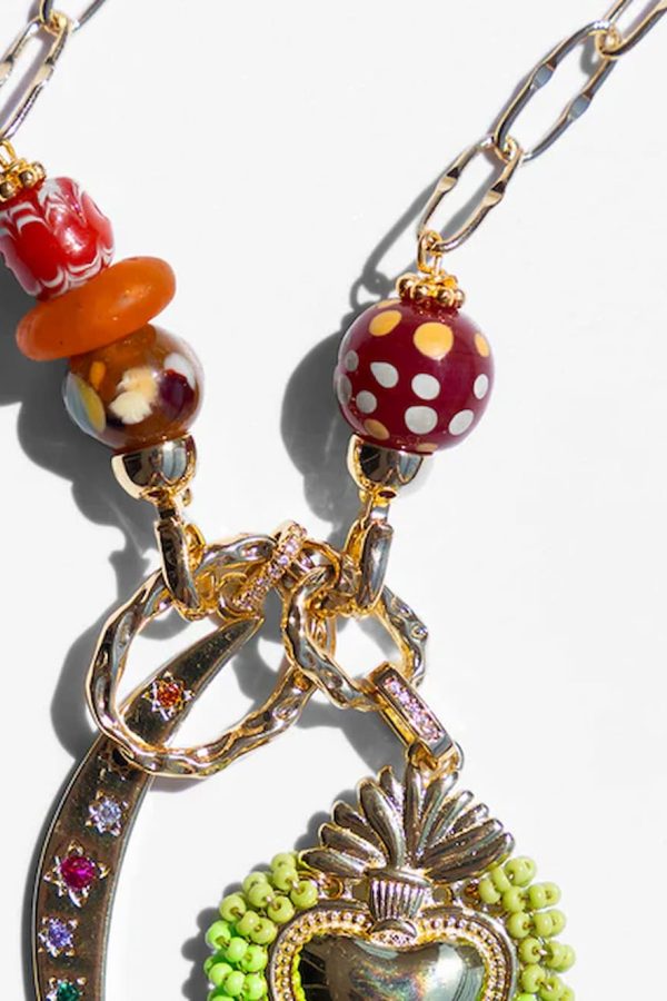 Katerina Psoma Amore Green Charm Necklace