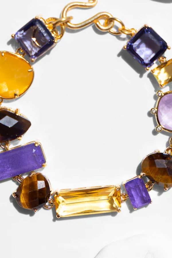 Katerina Psoma Jane Purple and Yellow Bracelet