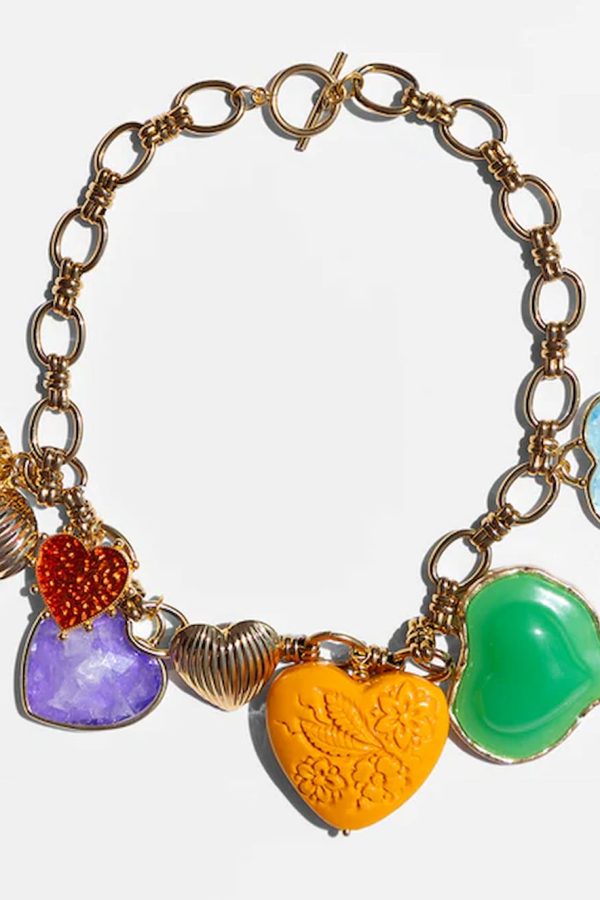 Katerina Psoma Lucy Necklace with Green Heart