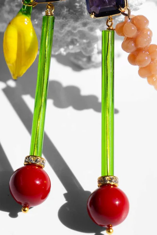 Katerina Psoma Lucy Red Earrings