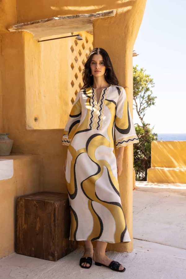 Nema Kaftan Noor Ecru