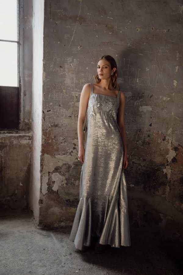 Nidodileda Edith Dress Silver Grey