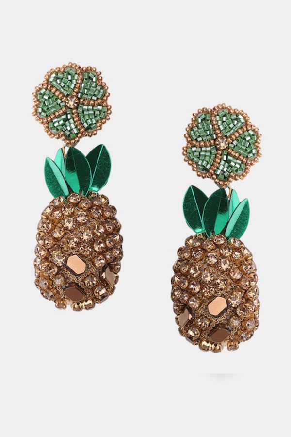 Olivia Dar Pineapple Earrings