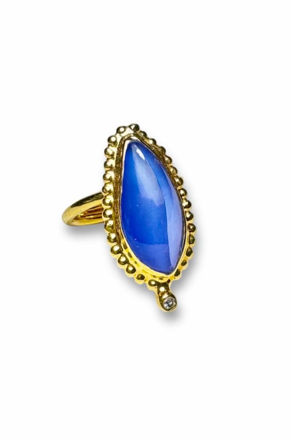 Tonia Makri Ring Kyanite Quartz