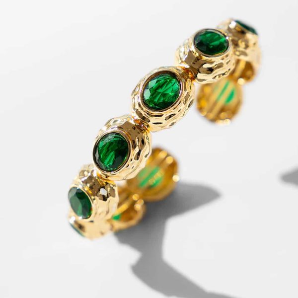 Katerina Psoma Semiramis Bracelet with Green Crystals