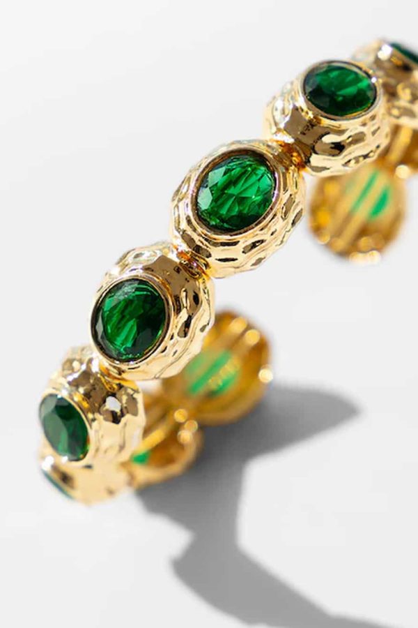 Katerina Psoma Semiramis Bracelet with Green Crystals