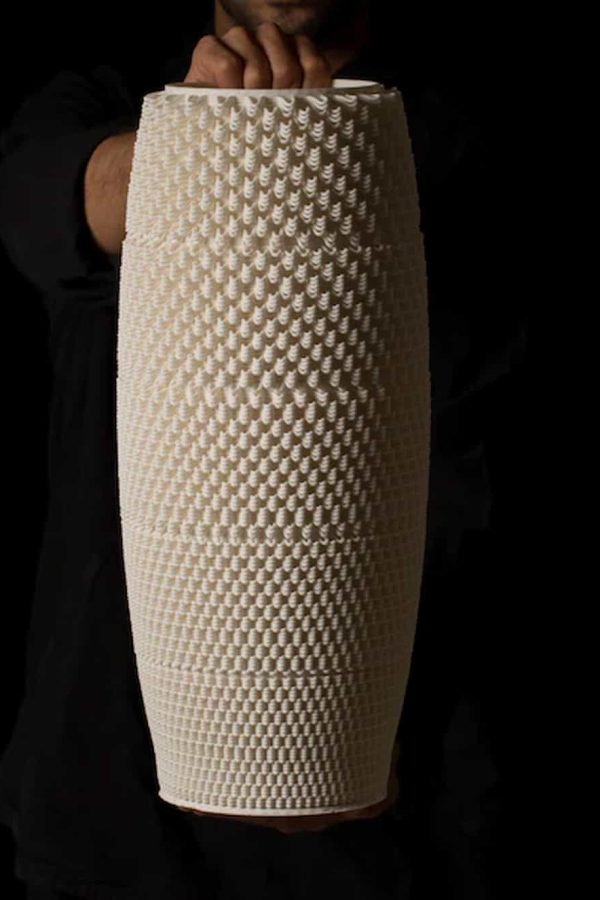 Binary Ceramics Dash Vase W22 x L22 x H48