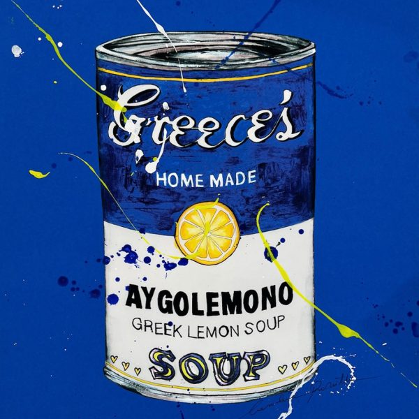 Carolina Rovithi Aygolemono Blue 60cm X 44cm