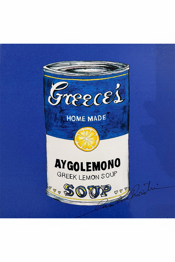 Carolina Rovithi Aygolemono Blue Small 21,5cm X 21,5cm
