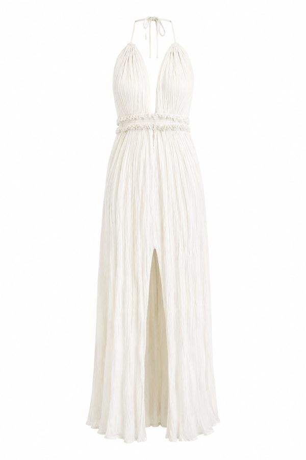 D'Artemide Long Dress Calypso Off White