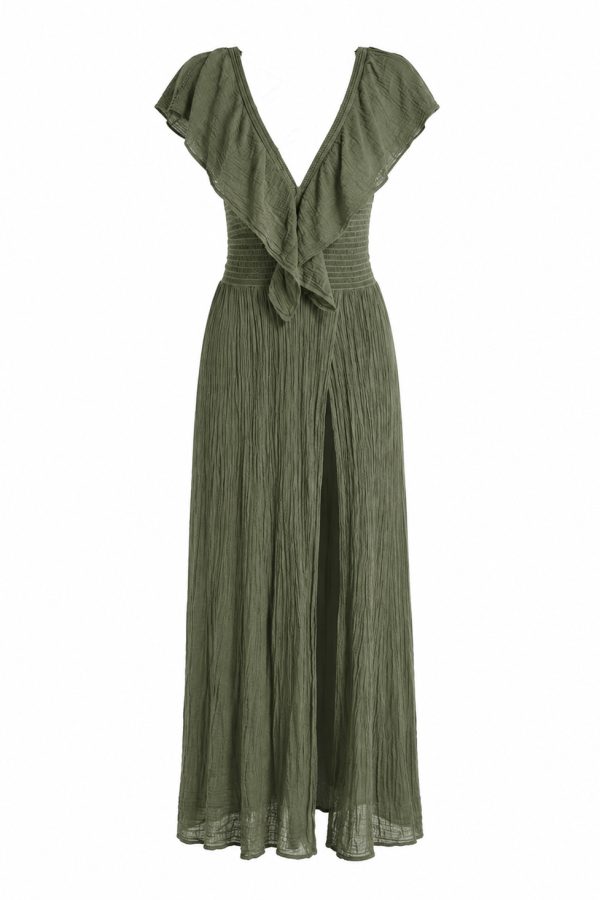 D'Artemide Serene Long Dress Chaki