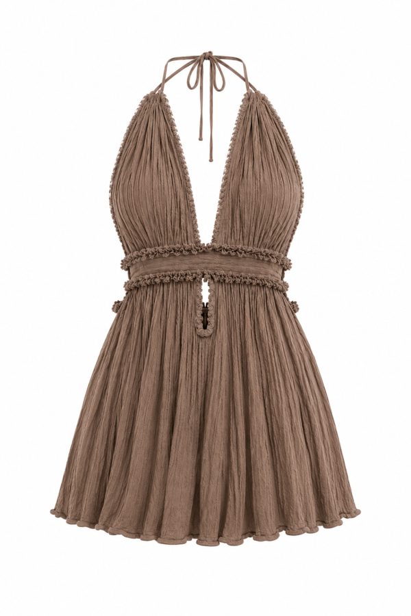 D'Artemide Mini Dress Calypso Mocha