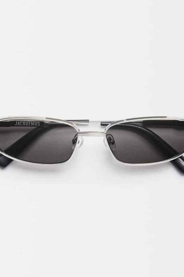 Jacquemus 67 Aviator Matt Puppy Black Amber