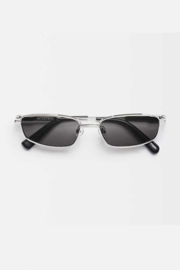 Jacquemus 67 Aviator Matt Puppy Black Amber