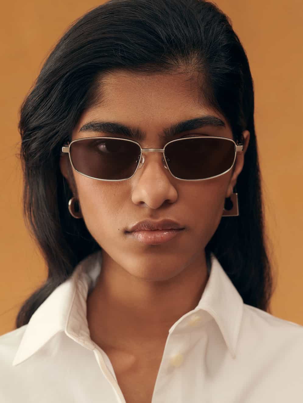 Jacquemus 67 Aviator Matt Puppy Black Amber - Image 3