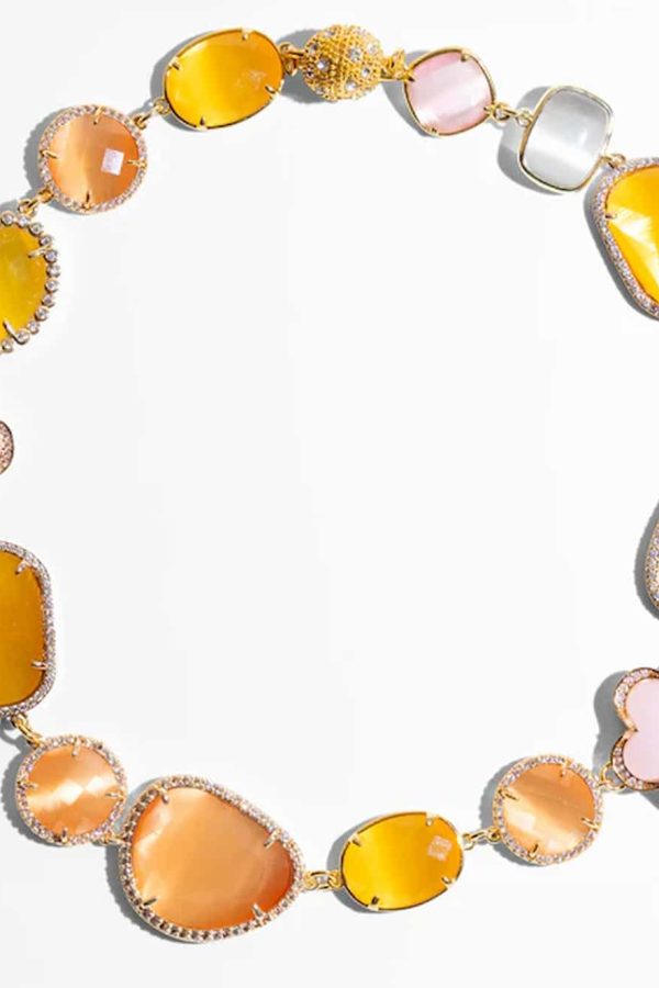Katerina Psoma Alina Yellow Short Necklace