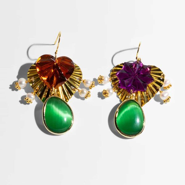 Katerina Psoma Amore Earrings with Pearls