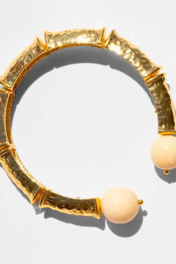 Katerina Psoma Danai Ivory Gold Plated Bracelet