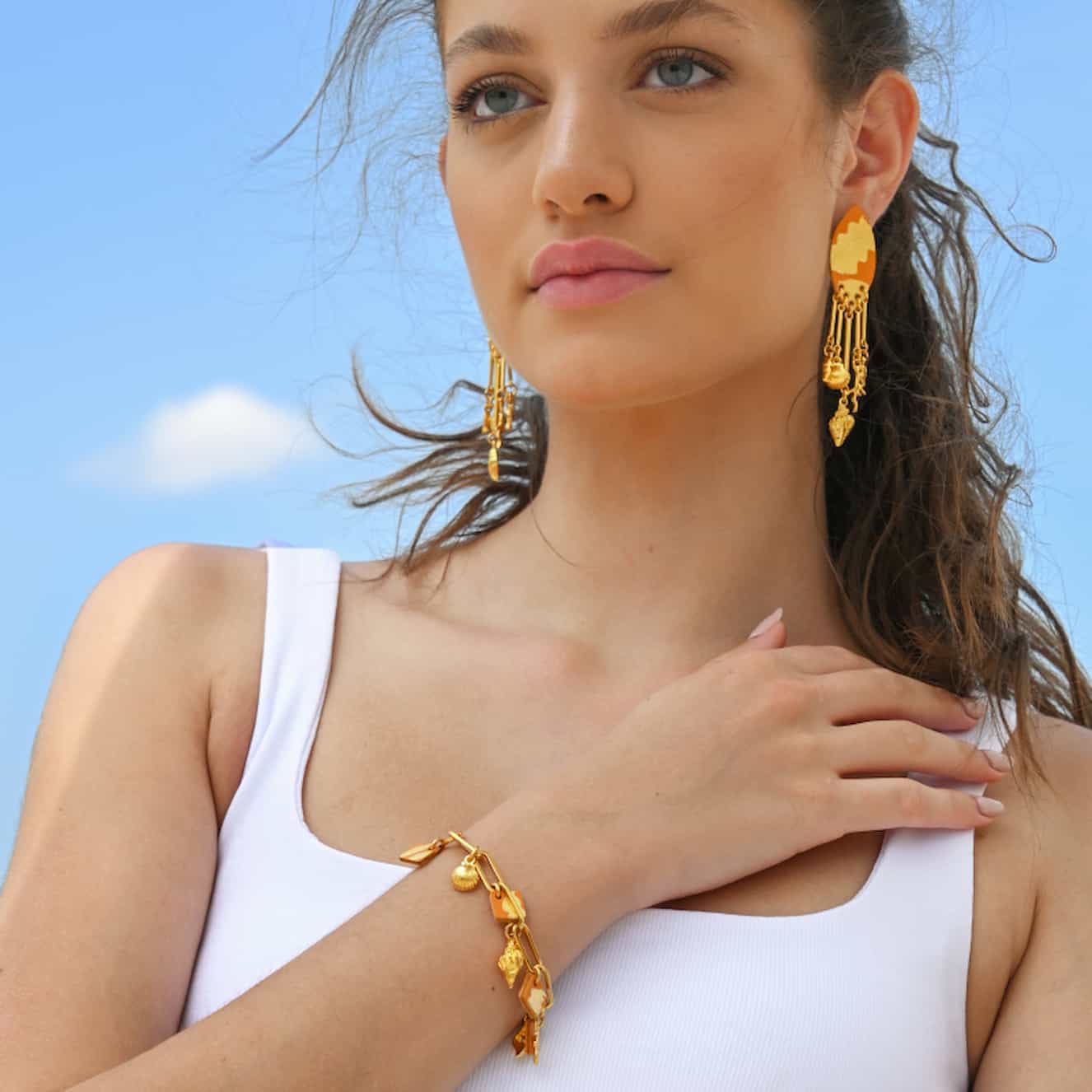 Leather Trinkets Elements Earrings - Image 6