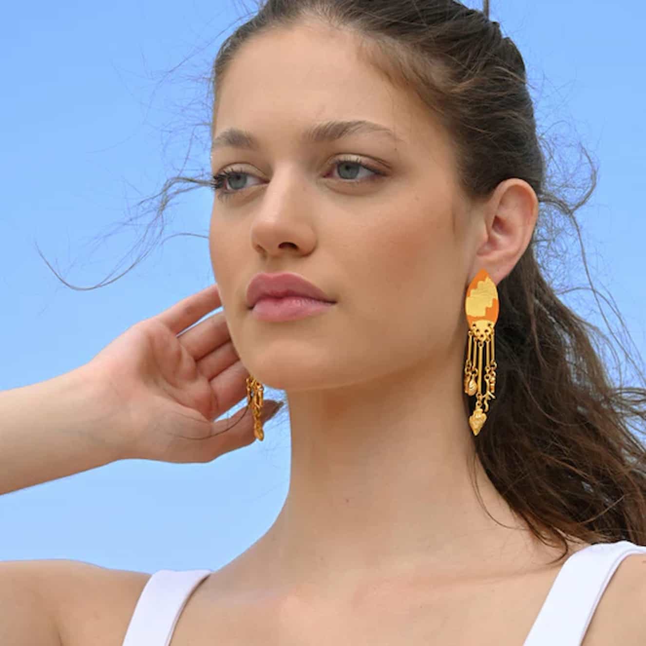 Leather Trinkets Elements Earrings - Image 2