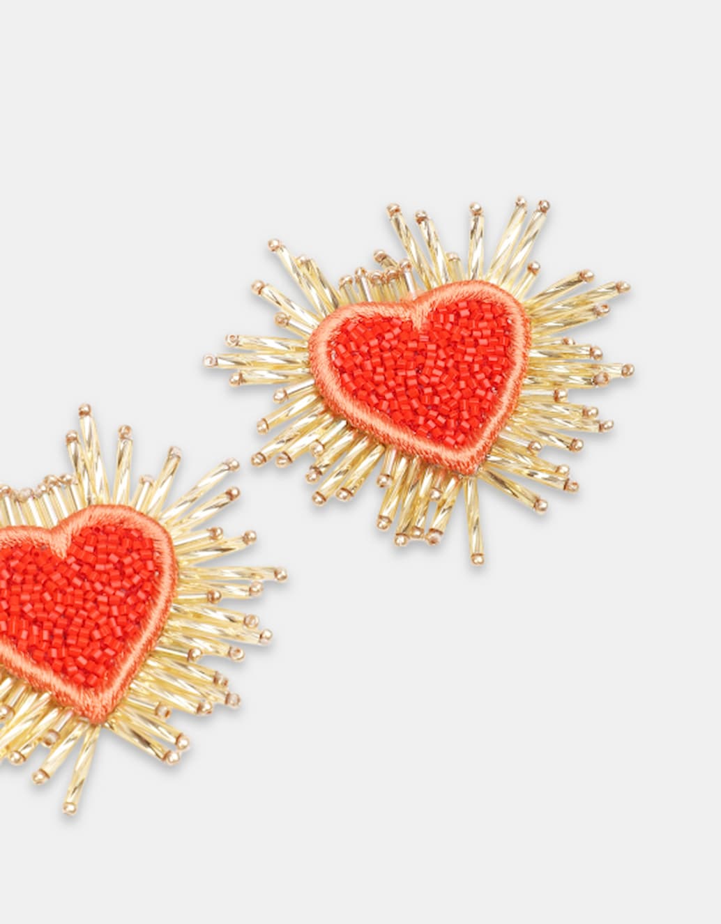 Olivia Dar Sparkle Heart Beaded Earrings - Image 3