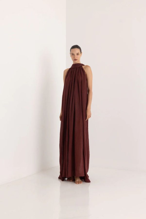 Christian Zen Irida Maxi Dress Wine