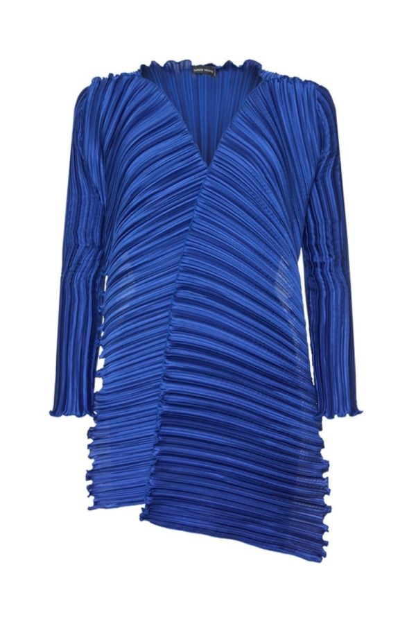 Daphne Valente Rhoe Pleated Bolero Cobalt