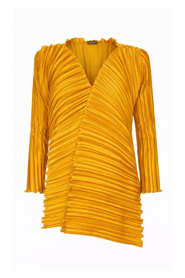 Daphne Valente Rhoe Pleated Bolero Ochra
