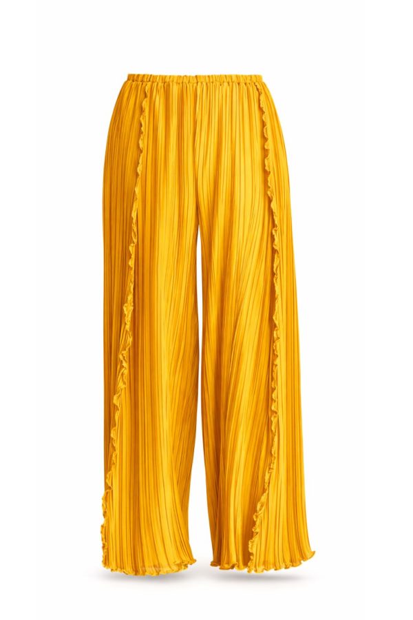 Daphne Valente Thalassa Pleated Pants Ochra