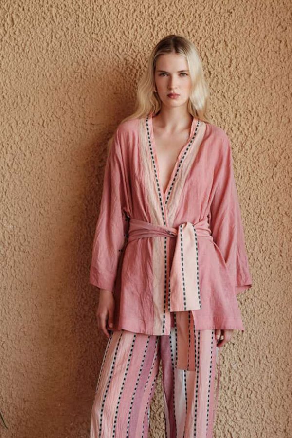 Devotion Jacquard Kimono with Aedelle Belt