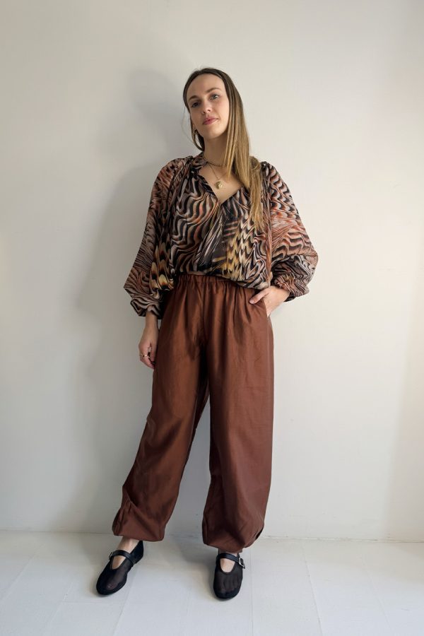 Devotion Lyocell Pants Silkstone Brown