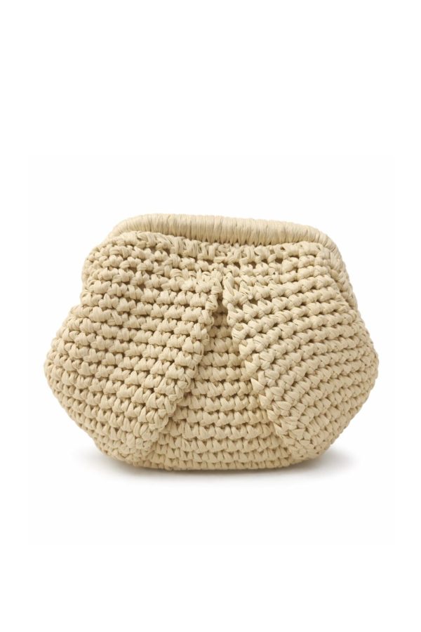 G&K Handcrafters Papillion Mini Clutch Chain Ivory