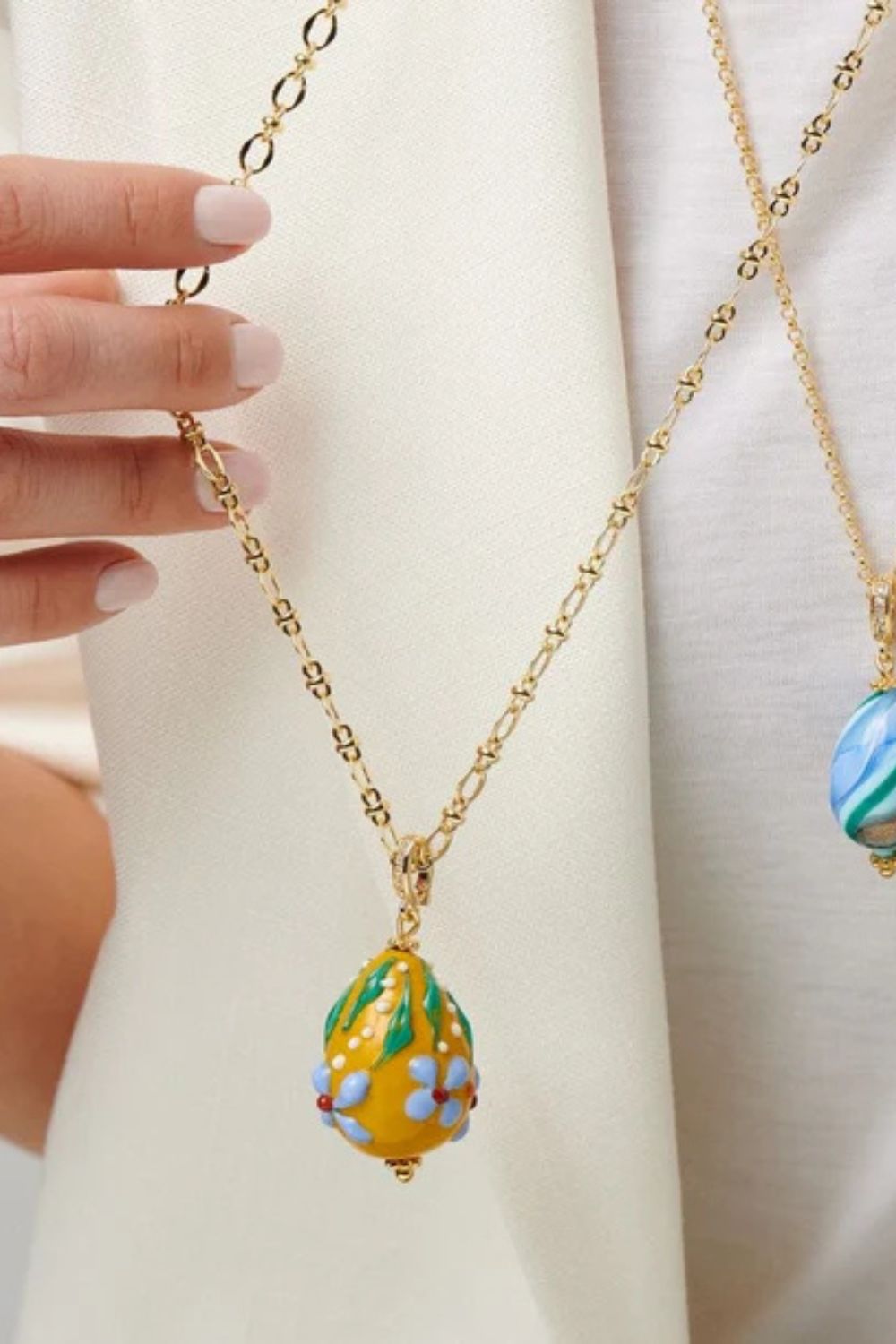 Katerina Psoma Big Yellow Murano Egg - Image 3