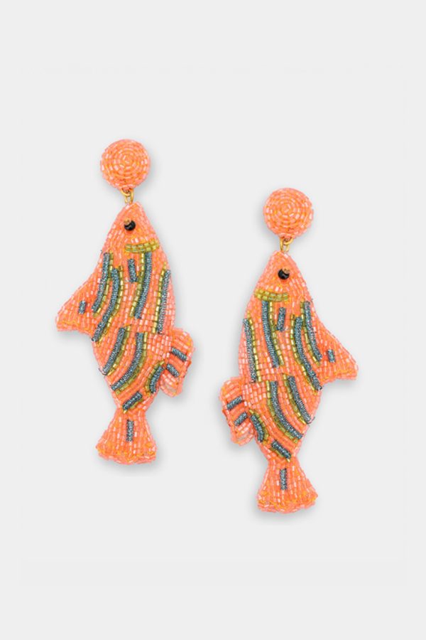 Olivia Dar Candy Fish Earrings Neon