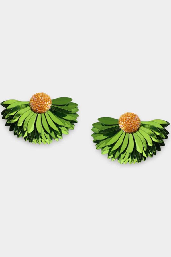 Olivia Dar Marigold Earring Khaki