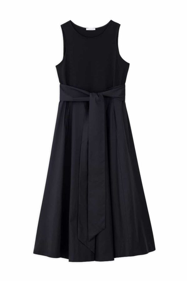 Philosophy Poplin Sleeveless Dress Black